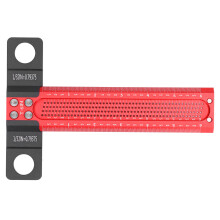 6 Zoll Aluminiumlegierung Lochmarkierung T-Lineal, Abriebfest, Präzise