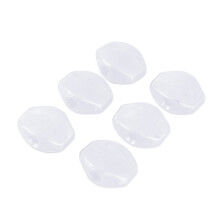 Capucci per corde di chitarra 6 pezzi, coperture in plastica per chiavi di accordatura di ricambio, bianche