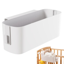 Bedside Storage Caddy Hanging Bunk Bed Caddy With 2 Hooks Plastic Bed Organizer Magazine Holder 13.1x4.5x4.7