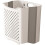 Wall Mounted Laundry Basket Foldable Large Capacity Hanging Hamper for Bathroom Storage White 3