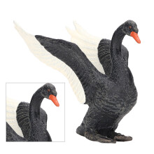 Lebensechte Schwarzer Schwan Figurine 10cm Eco PVC Spielzeug für Kinder & Büro