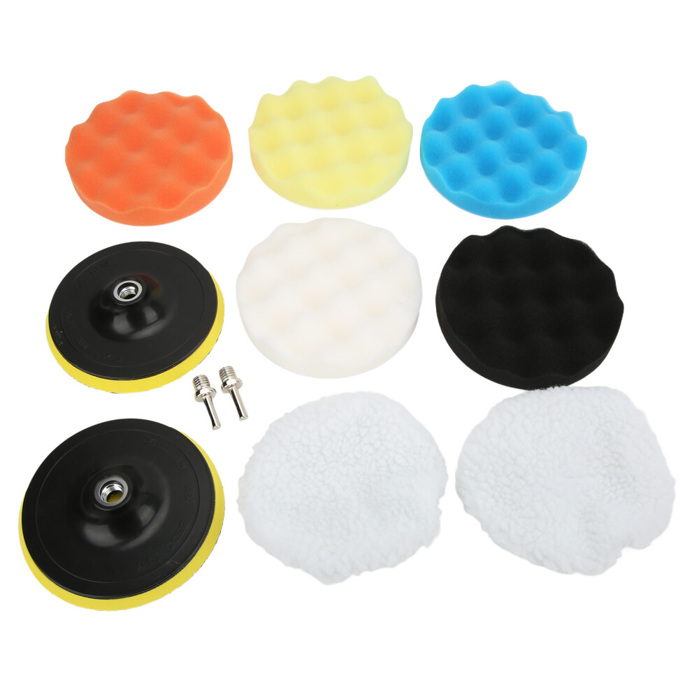 Automotive Wash Buffing Sponge Bonnet Set For 5-6In Polish Machines 3471375444268
