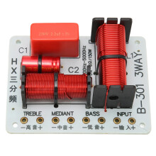 Lautsprecher-Frequenzteiler-Modul, 3-Wege-Audio-Oberschmitt, 150 W, PCB