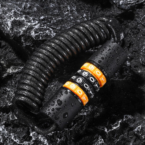 4Digit Combination AntiTheft Cable Lock For Bikes, Luggage, Backpacks  Security Steel Cable Portable 2