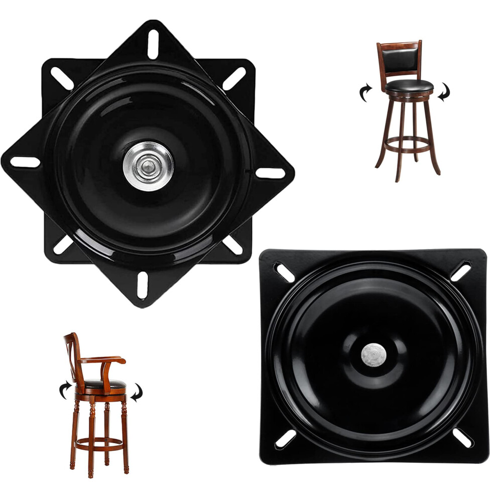 Heavy Duty Boat Seat Swivel 7.5 Inch Plate 360 Degree Swivel For Bar Stools And Recliners Replacement Plate 2Pack 9382693336910