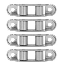 Hochwertige Edelstahl-Schiebetürrollen, 4er Pack, Doppelantrieb, geräuscharm