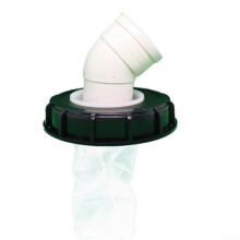 Rainwater Tank Filter Cover with Nylon Mesh for IBC DN75, Reusable, 90 and 45 Options