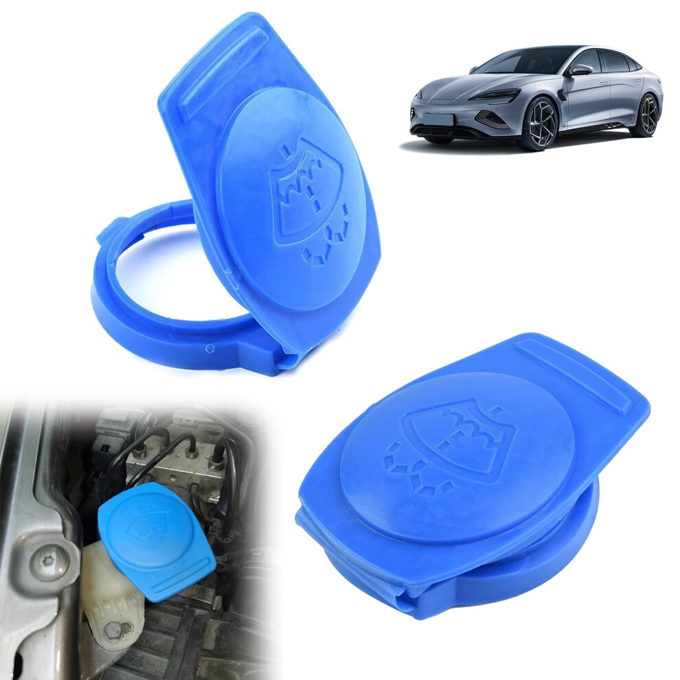 Set Of 2 Windscreen Washer Reservoir Caps For Cars, Durable Leakproof Snapon Cover 9199774047838