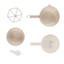 Kleine BPA-freie Salatschleuder mit Griff, 30 cm, Weizengras