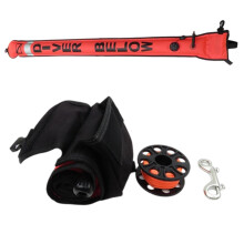 Surfaces Marker Buoys Open Bottom 180cm  Visibility With Reel And Clip Storage Bag Spool