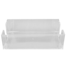 Porta-guardanapos decorativo em acrílico transparente, organizador e dispensador de lenços de papel. Acessório elegante para casa, resistente às