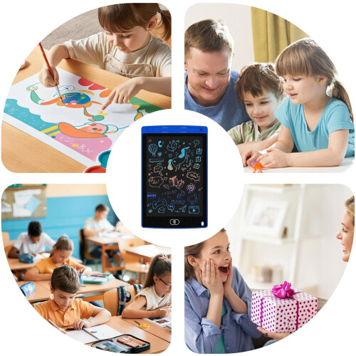 LCD Writing Tablet for Kids PressureSensitive Screen Educational Doodle Board Blue 2