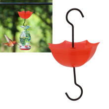 Protezione durevole per mangiatoia per colibrì con copertura rossa da 100mm di diametro