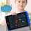 LCD Writing Tablet for Kids PressureSensitive Screen Educational Doodle Board Blue 5