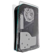 Coque de Ventilation de Refroidissement Transparente en Plastique Dur de Remplacement pour Console de Jeu pour PS5 Disc Edition