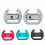 2 Poignées de Volant de Course pour Manette , Accessoires de Manette de Jeu, Blanc 3