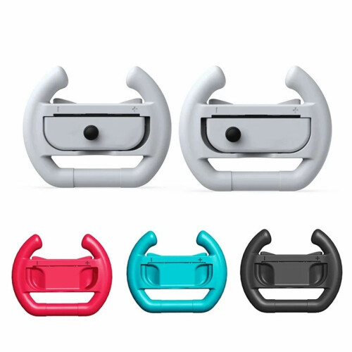 2 Poignées de Volant de Course pour Manette , Accessoires de Manette de Jeu, Blanc 2