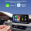 Adattatore Wireless per Auto CarPlay Dongle  Android Auto Box Cablato A Wireless 2 In 1 2