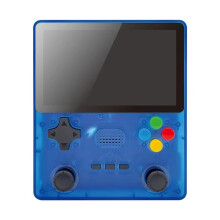 R39S Console per Videogiochi Portatile Retrò Sistema Linux Schermo IPS da 4 Pollici Lettore di Videogiochi Tascabile Portatile PSP 64 GB Blu