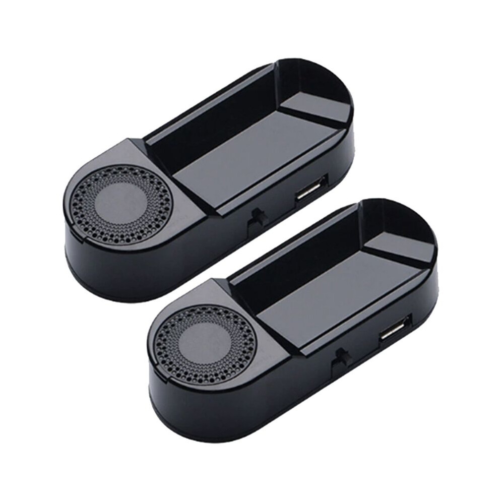 2Pcs Car Fake Security Solar Powered Simulated Alarm Wireless Warning Anti-Theft Lamp With Air Freshener Function Light 6031910175346