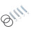 Durable Exhaust Pipe Springs O Rings Kit for Banshee 350 1987‑2006 16