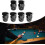 6Pcs Heavy Duty Billiard Table Pockets Set with Large Capacity Durable Drop Pockets for Pool Table 2