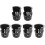 6Pcs Heavy Duty Billiard Table Pockets Set with Large Capacity Durable Drop Pockets for Pool Table 5
