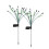 Solar Garden Lights 2 Pack,2 Lighting Modes Waterproof Firefly Light with Artificial Green Leave & Branches 1