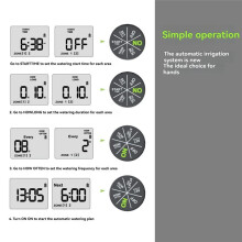 RainPoint Tuin Watertimer Dubbele Irrigatie, Intelligente Timing Controller, Automatisch Bewateringsapparaat met Regenvertraging