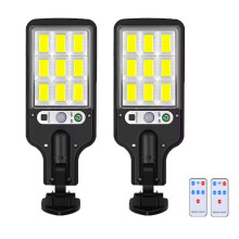 Lámparas Solares de Seguridad para Exteriores, Impermeables, con Sensor COB de 108 W y 3 Modos de Iluminación, para Jardín, Patio, Camino y Luz con