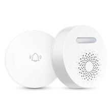 Sonnette Sans Fil Intelligente Auto-Alimentée, 36 Sonneries Intégrées, Sans Batterie, Réception Longue Distance de 150 M, Prise Européenne