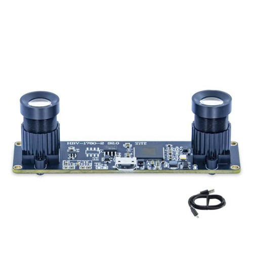 Module de Caméra 23 Degrés OV9732 Module de Caméra Double 1MP 12 mm Mise au Point Manuelle pour WinXP/7/8/10 Linux/Android