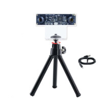 23 Degree Camera Module OV9732 1MP 12mm Dual Camera Module Manuell Fokusering med Skal+Stativ för WinXP/7/8/10 Linux/Android