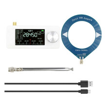 10- 180MHz SI4732 SMA Interface Antena Loop Tamanho de Bolso Receptor de Rádio Rádio LSB USB AM FM Rádio