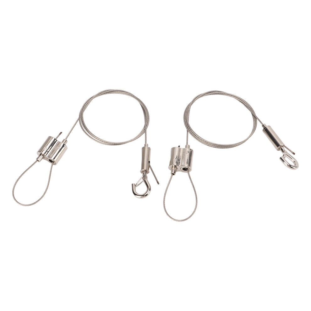 2Pcs 100Cm Adjustable Picture Hanging Wire System 30Kg Load Capacity 4951375459367