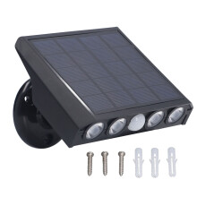 Solar Fence Lights Multi Color Outdoor Solar Wall Light Waterproof IP65 Up And Down Lighting Solar Outdoor Decorative Light Easy Installation For