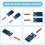 2 Pezzi CC1101 Modulo Transceiver Wireless Scheda di Trasmissione A Distanza 433 MHz Modulo Transceiver Wireless 7