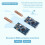 2Pcs CC1101 Wireless Transceiver Module 433MHz Distance Transmission Board Wireless Transceiver Module 4