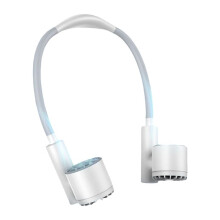 Bärbar Halterneck-Luftkylfläkt USB-Laddningsbar Utomhusresor Sport Bärbar  Hängande Halsfläkt 3-Växlad Vindkraft