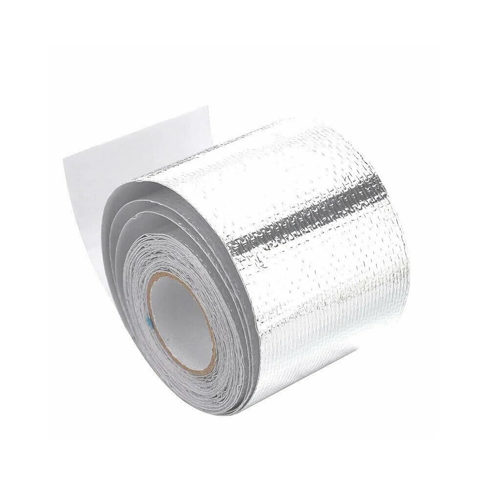 Exhaust Wrap 5M X 5Cm, Titanium Heat Wrap Tape For Car Exhaust Pipe Insulation, Exhaust Manifolds Thermal Wrap Light 9199774049832
