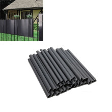 30er Pack PVC Befestigungsclips Sichtschutz Sichtschutzstreifen für Doppelstabmatten Klemmschiene für Sichtschutz