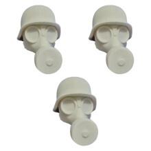 3 Stuks Stofdichte Bierdop, Grappige Universele Duitse Maskerflesdop, Bierdop voor Feestbaraccessoires, Wit