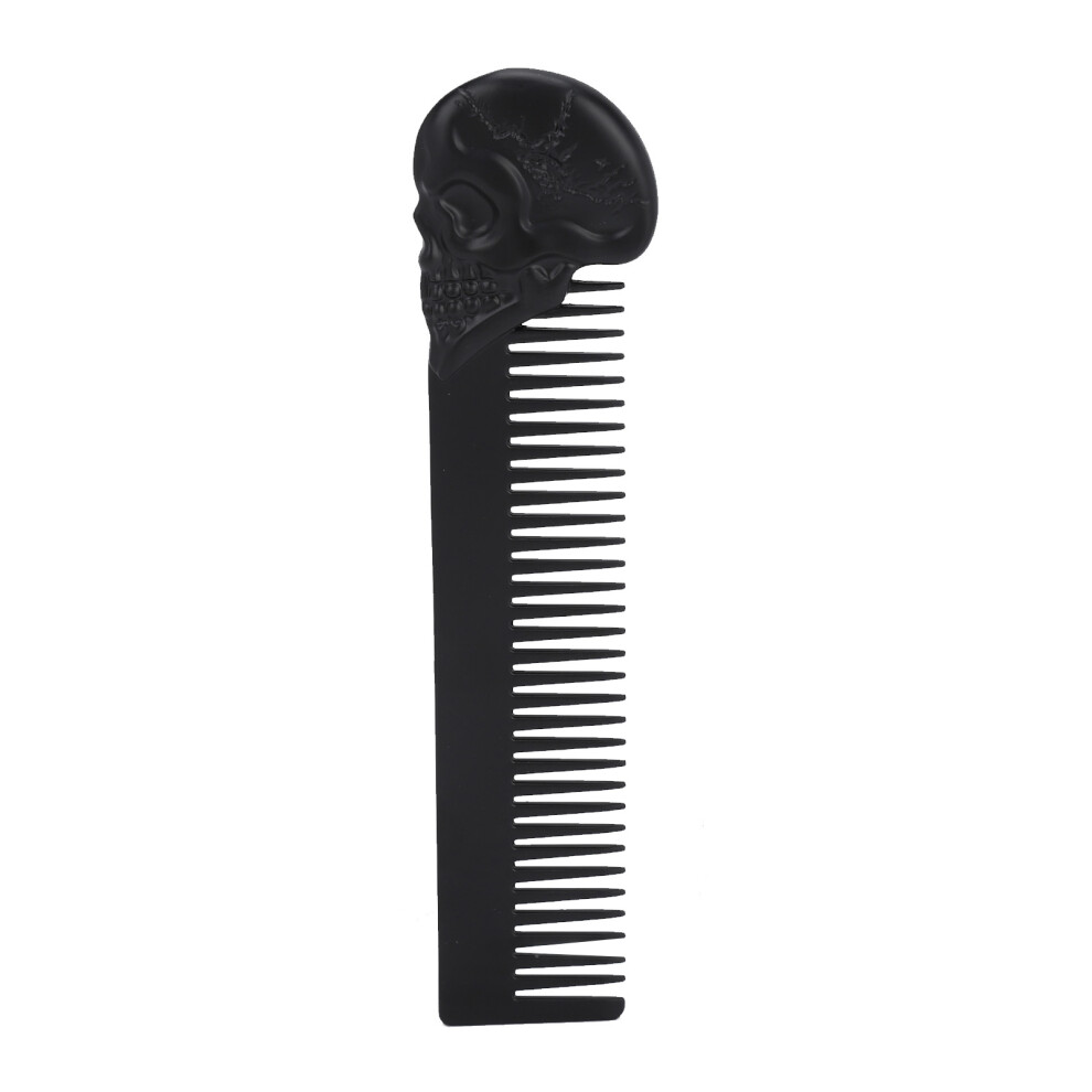 Firm And Sturdy Anti Static Comb Stainless Steel Styling Tool Clear Comb Teeth Heat Resistant Barber Comb For Hair Cutting And Dyeing For Nightclubs