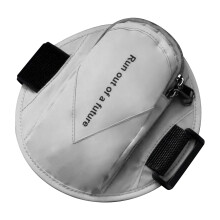 Wasserdichte Sport-Armbinde zum Laufen, Handy & Schlüssel, Grau