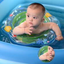Baby-Gruene Doppel-Gasbag-aufblasbarer Schwimmring mit Sitz, PVC-Pool-auftrieb