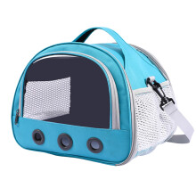 Bunny Travel Carrier Clear Window Design Small Pet Bag Guinea Pig Carrier Hamster Carrier For Bunny Travel Blue