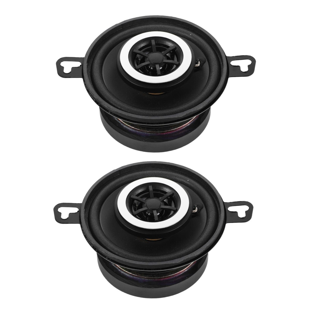 2pcs Hifi Coaxial Car Audio Speakers with Compact Dome Tweeter for Vehicle Door Installation