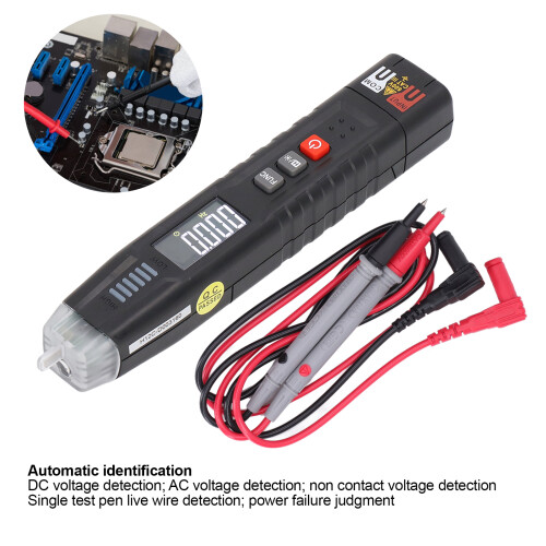 HT122A Digital Non-Contact Voltage Tester Pen, Multi-Function Smart Sensor 1