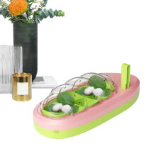 Silkworm Breeding Box with Transparent Viewing and Ventilation, Insect Habitat Cage for Kids, Pink