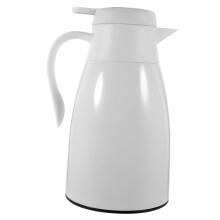 Thermal Water Kettle with Glass Liner, Vacuum Insulated Hot Water Bottle, Long Heat Preservation for Tea and Coffee, Pearl White